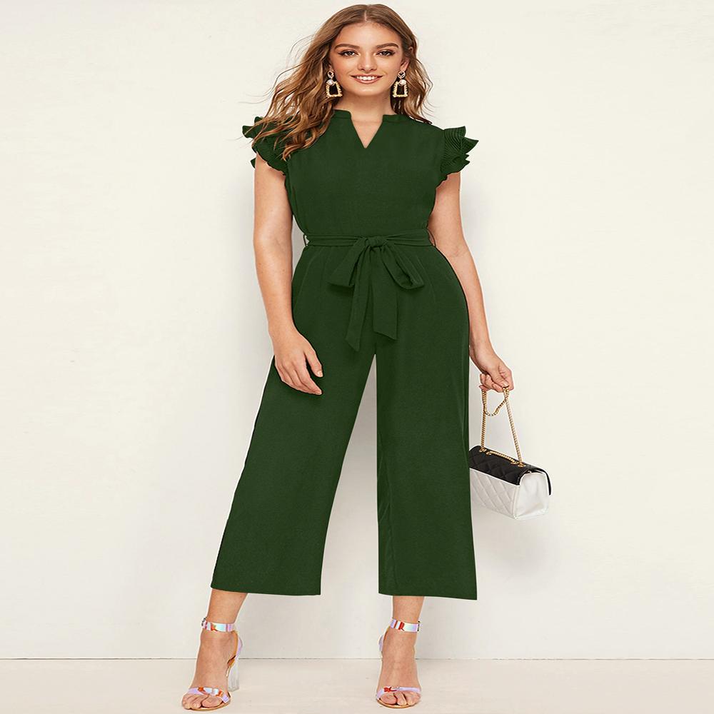 Women's Plain Basic Jumpsuit - Color: All