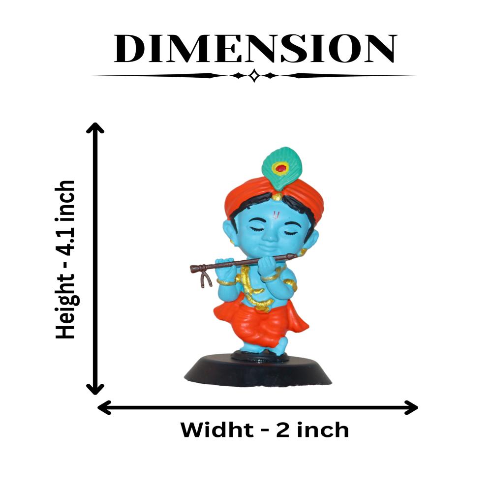 Miniature krishna blue tone