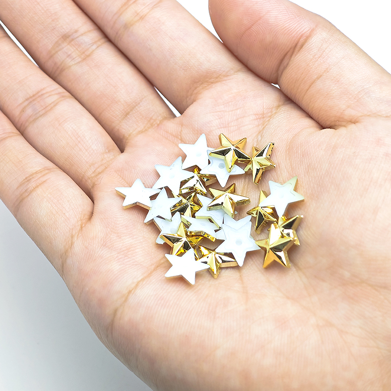 Silver Alloy Star Rivets for Handmade Leather Goods