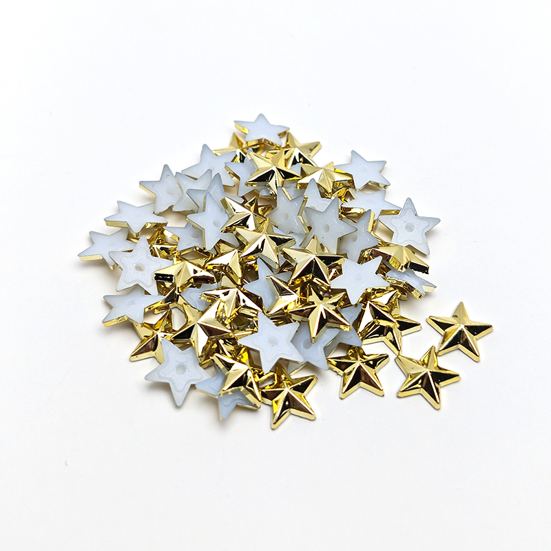 Silver Alloy Star Rivets for Handmade Leather Goods