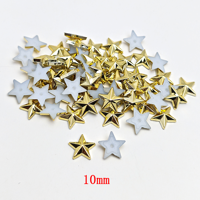 Silver Alloy Star Rivets for Handmade Leather Goods