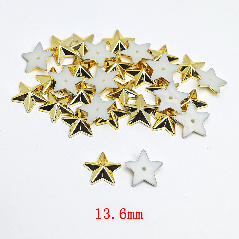 Silver Alloy Star Rivets for Handmade Leather Goods