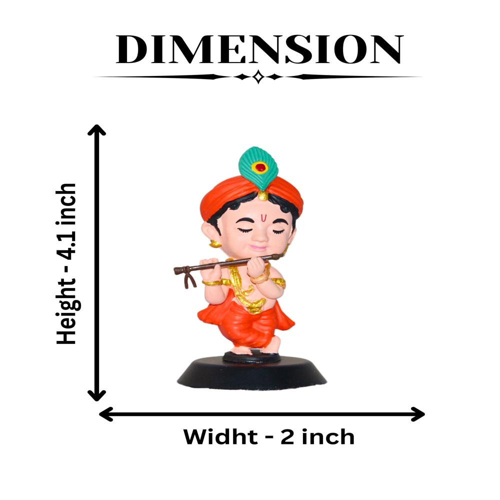 Miniature krishna orange