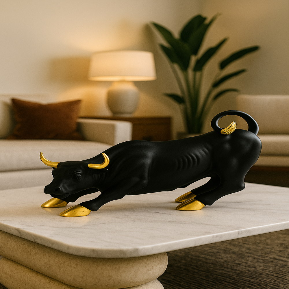 Share market small bull black