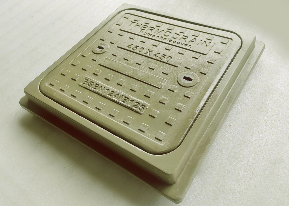Thermodrain Air And Watertight Press Fit Covers With Frame - Color: Color Coated