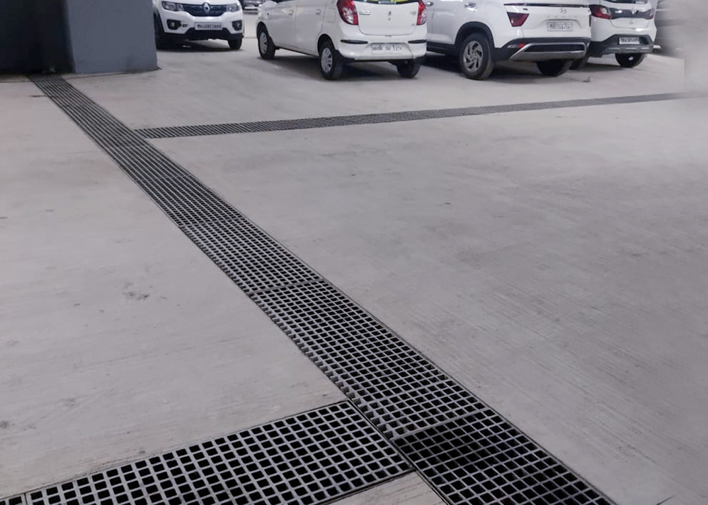 Thermodrain Gratings - Application: Tank