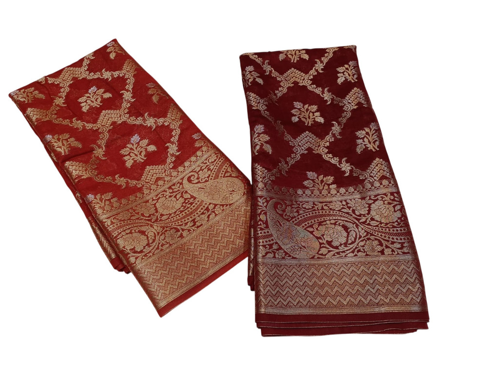Fancy Zari Work Munga Silk Saree