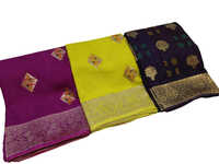 Ladies Banarasi Dupion Silk Saree - Color: Different Available