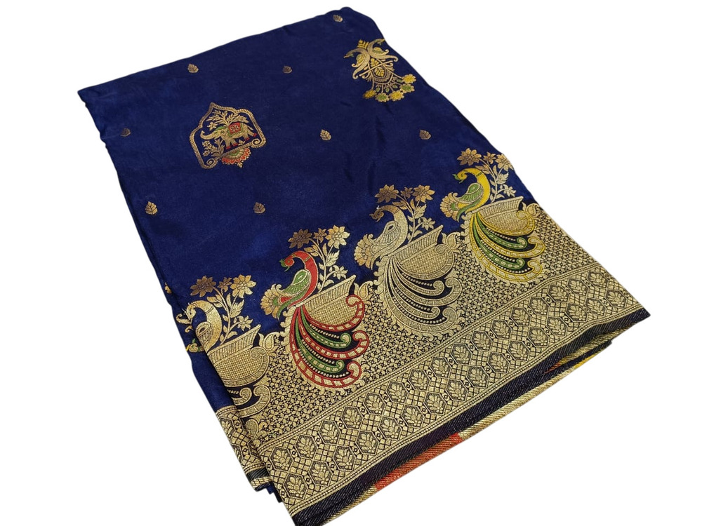 Meenakari Work Banarasi Dola Silk Saree