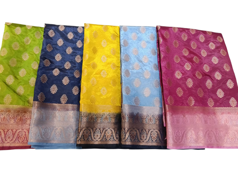 Party Wear Fancy Zari Work Silk Saree