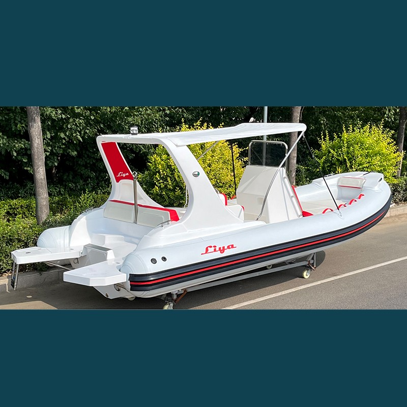 Liya 5.8m Inflatable Rubber Boat Rigid Inflatable Boats - Capacity: 1345 Kg/hr