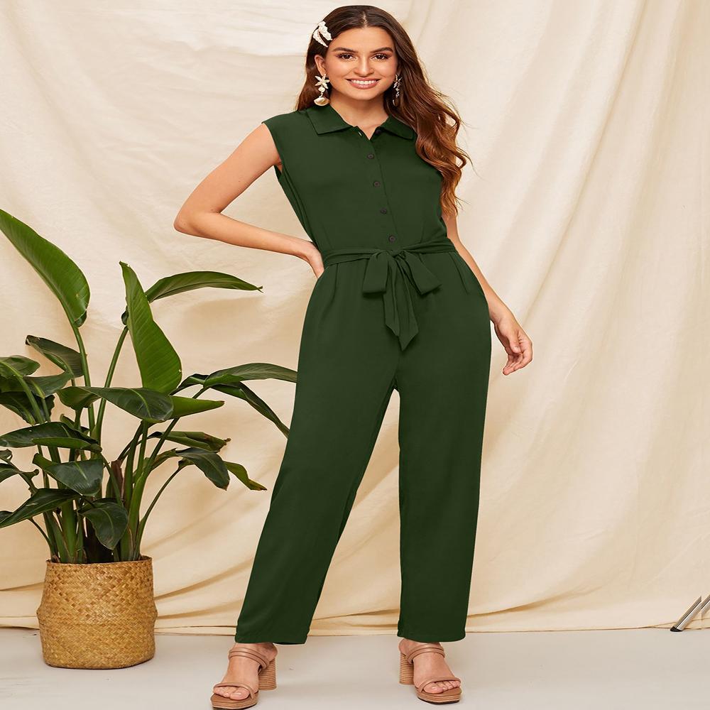 Woman's Plain Jumpsuit