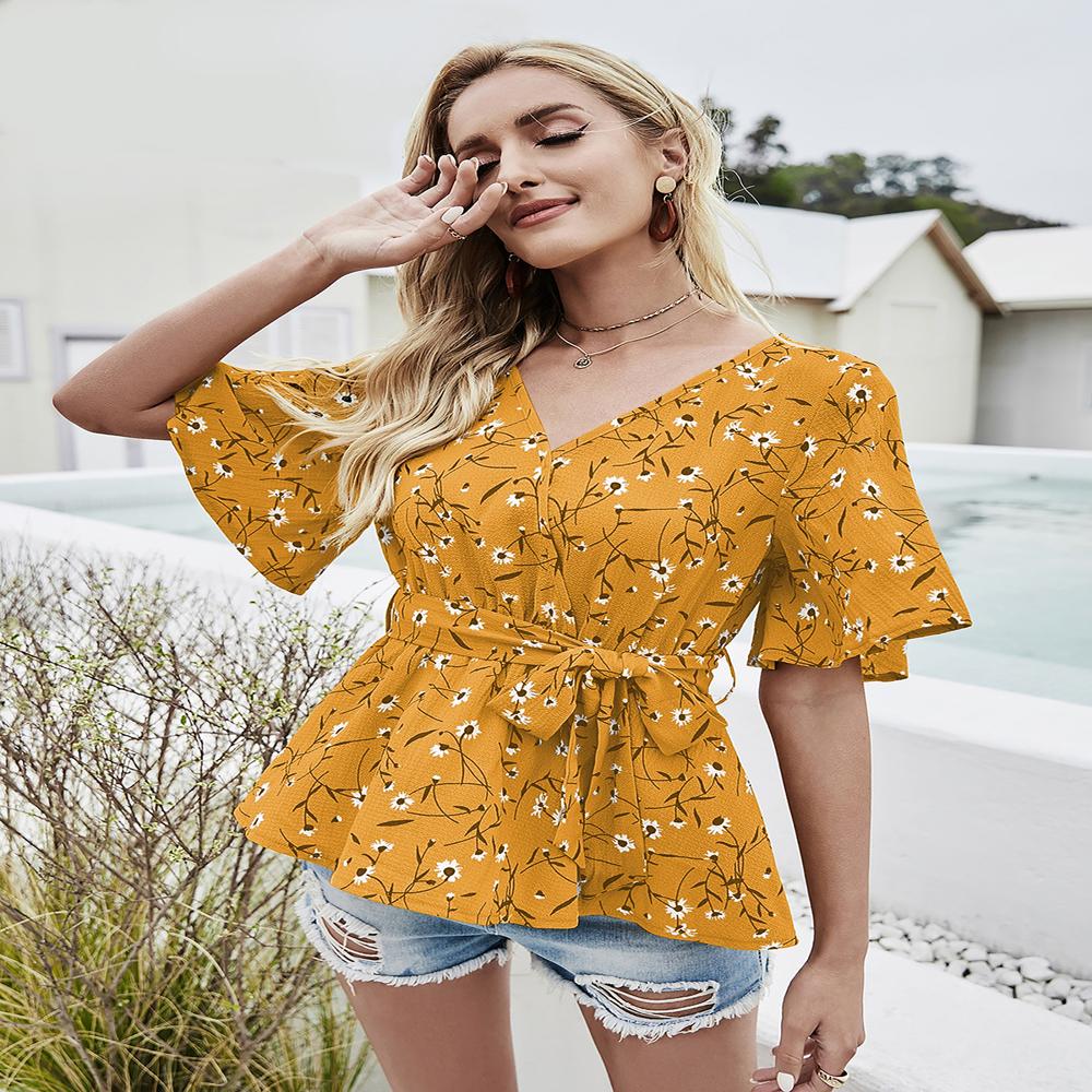 Elegent Printed Tops - Color: All