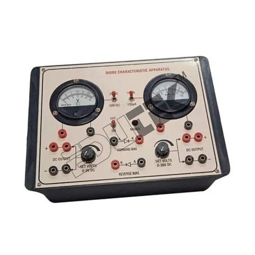 DIODE VALVE CHARACTERISTICS APPARATUS WITH TWO ANALOG ROUND METERS