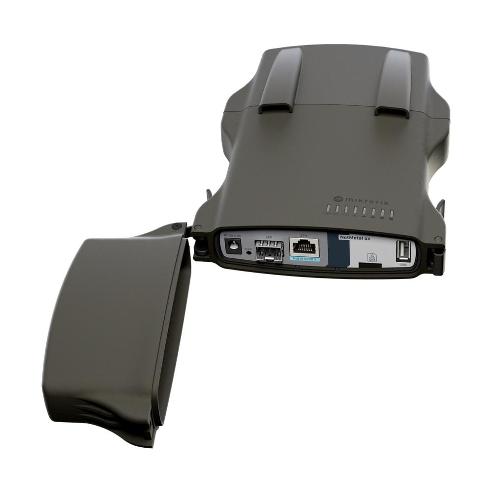 MIKROTIK Long-range Dual-band Wi-Fi 6 Outdoor Access Point, NetMetal ax (L23UGSR-5HaxD2HaxD-NM)