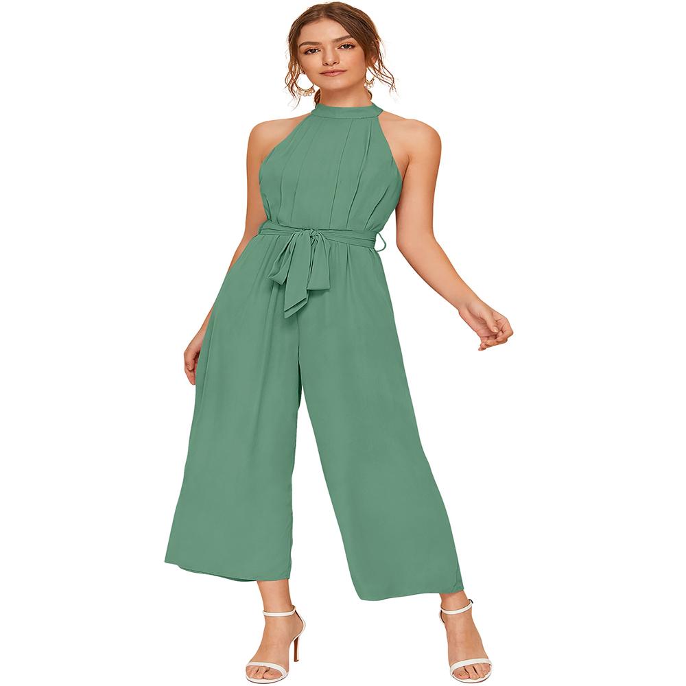 O-Neck Basic Jumpsuit