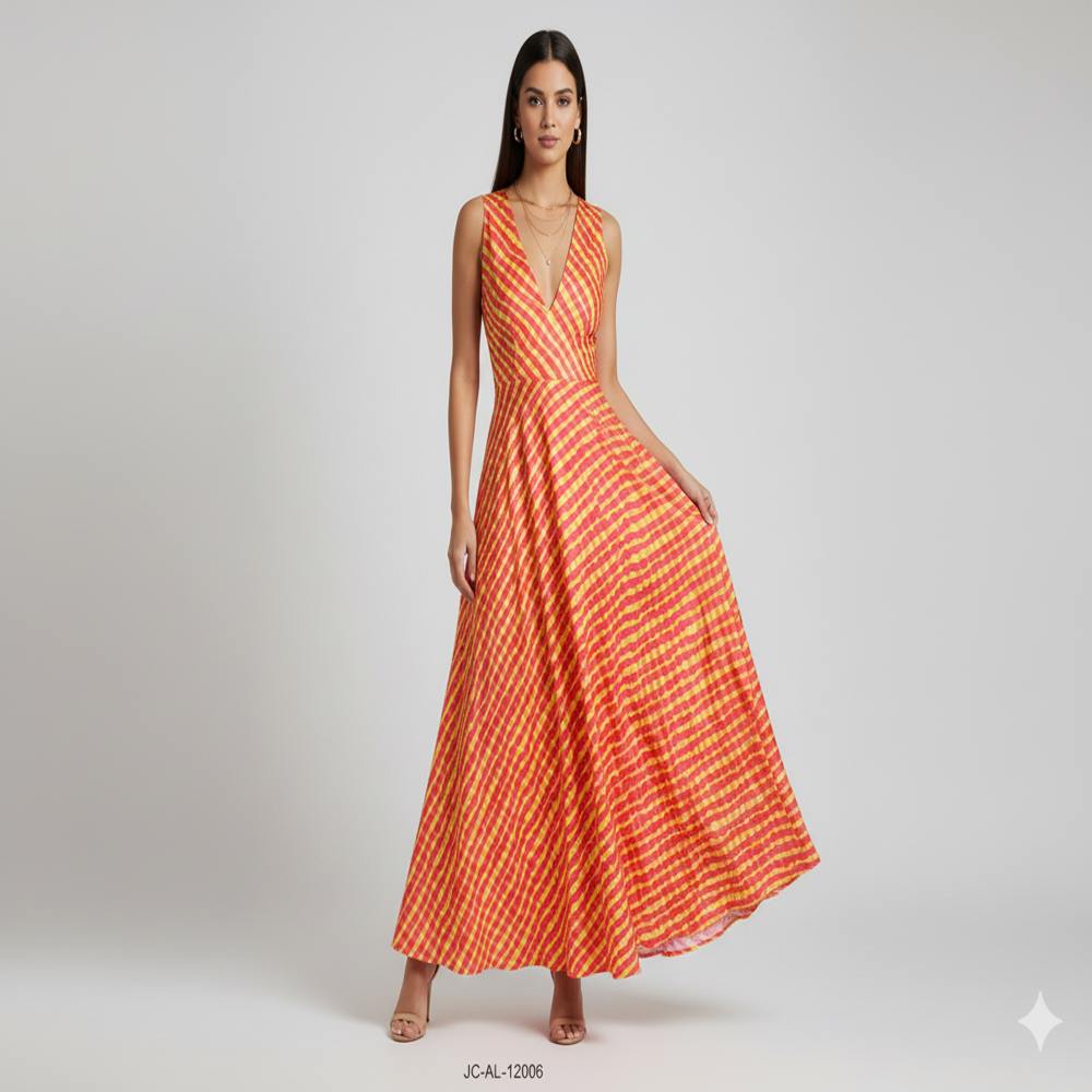 Digital Print Checkered Fabric
