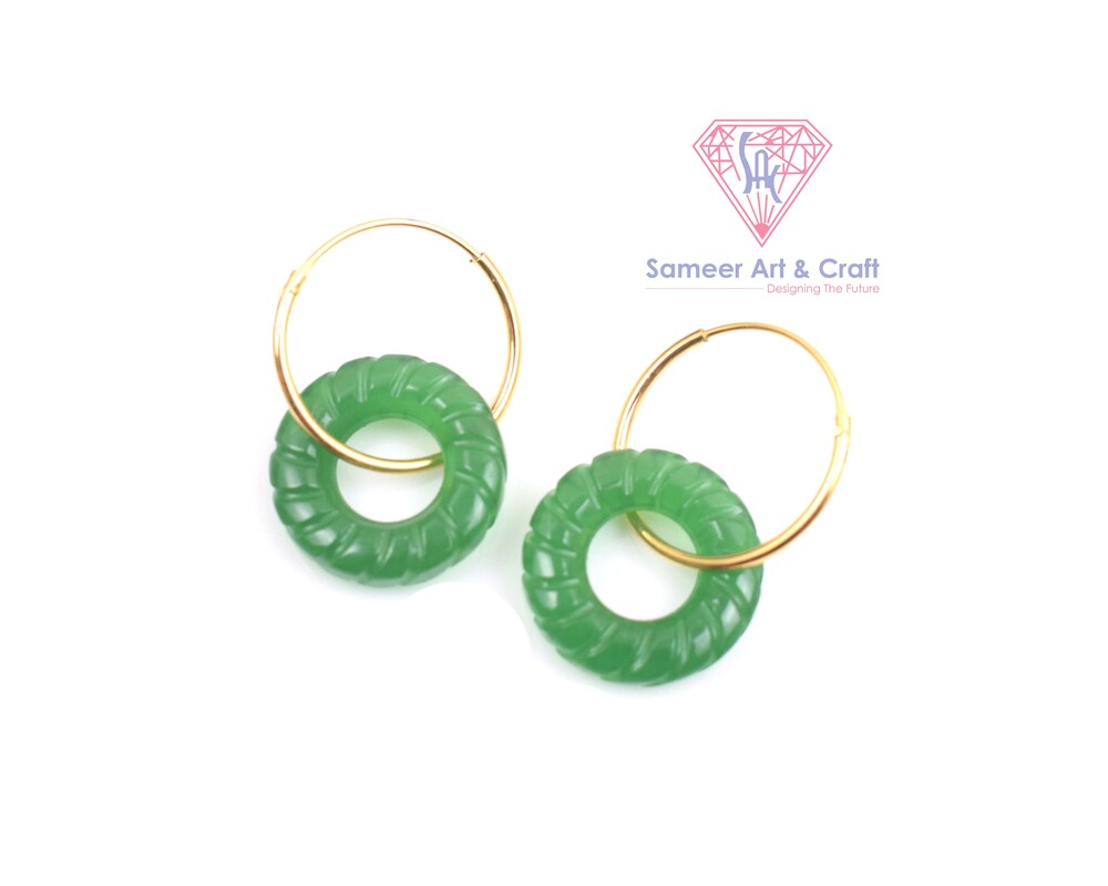 Brass With 18k Gold Plated Baali Earring Weight 6.00 Gram Per Pair Earring Length 3 CM