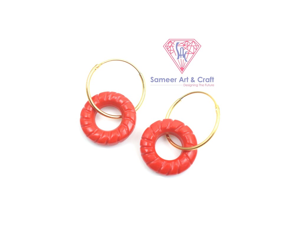 Brass With 18k Gold Plated Baali Earring Weight 6.00 Gram Per Pair Earring Length 3 CM