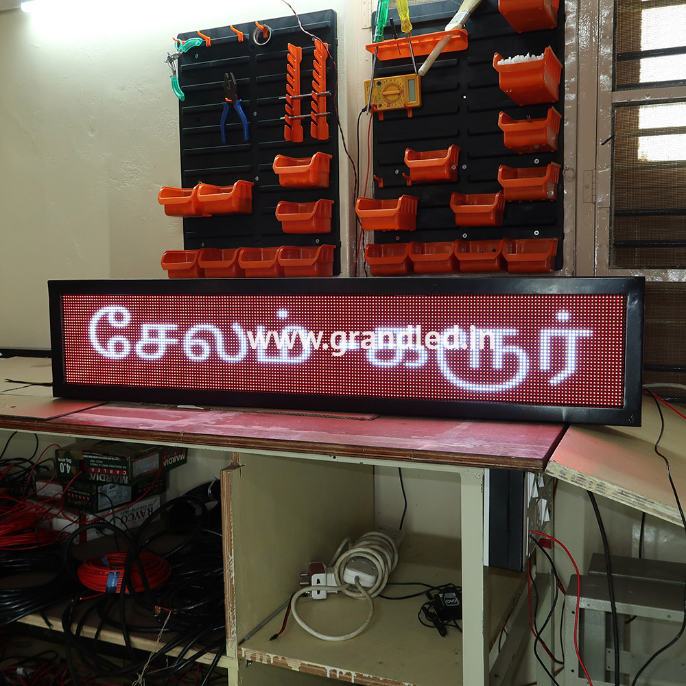 Bus Route Led Display Board - Body Material: Steel
