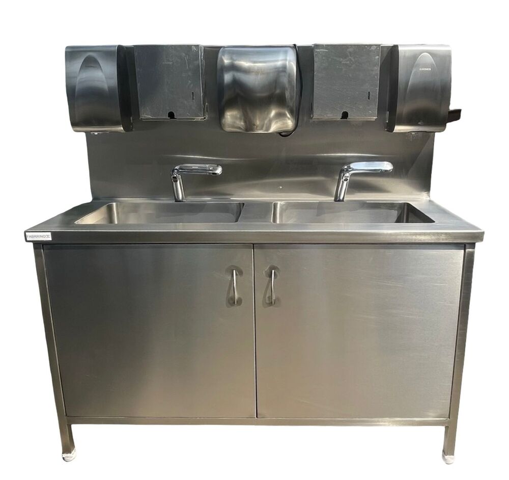2 Sink Hygiene Unit - Color: Silver
