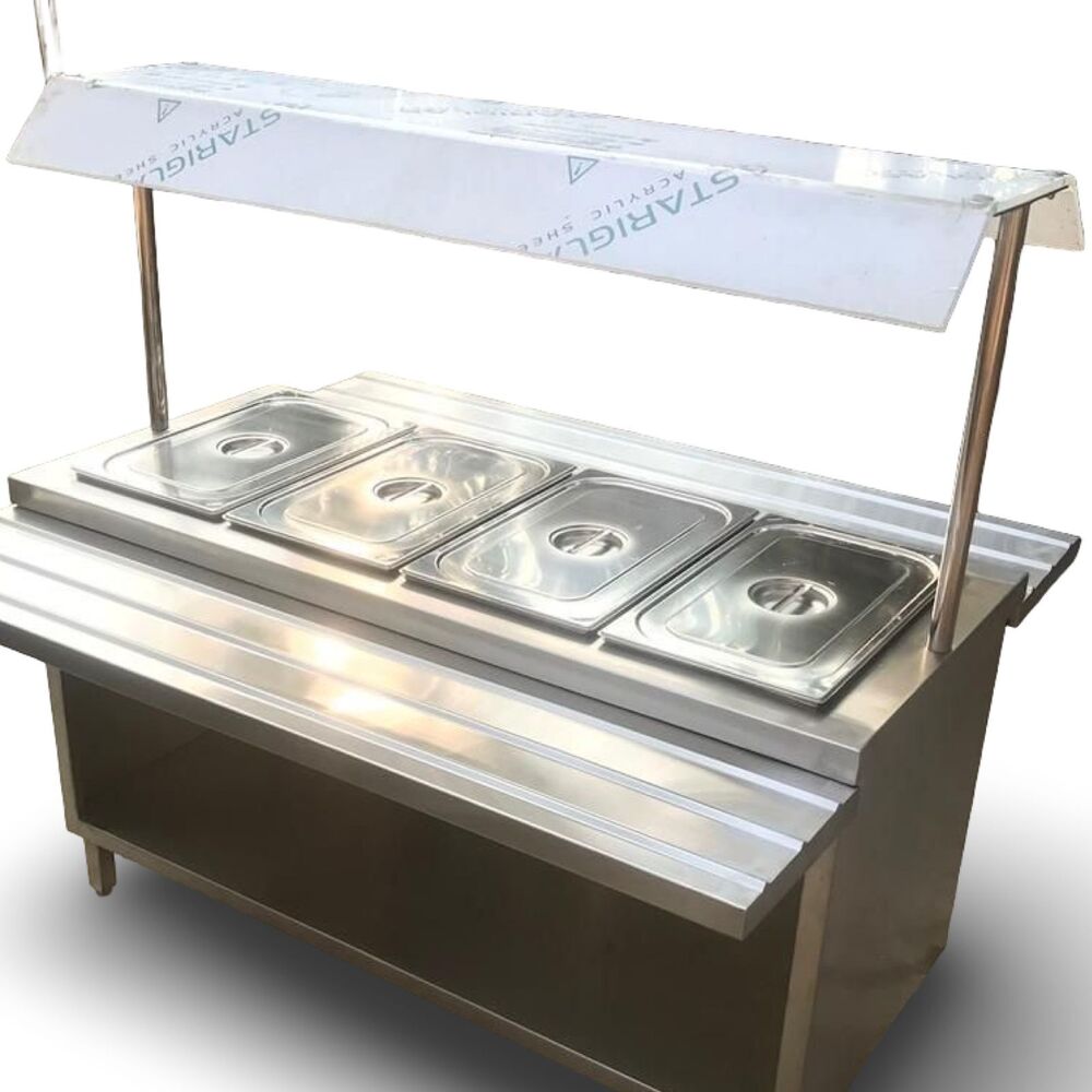 Bain Marie With 4 Containers - Color: Silver