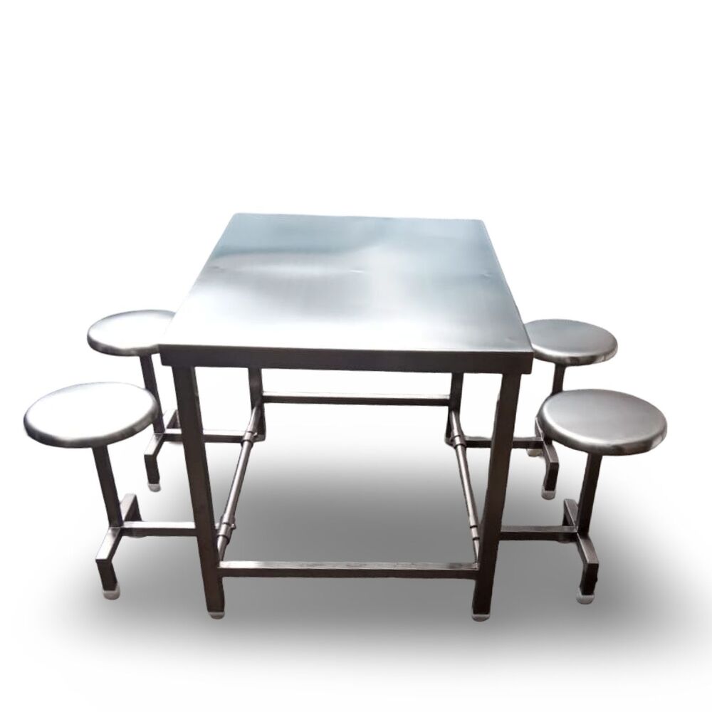 Stainless Steel Canteen Table - Artwork: Machine Made