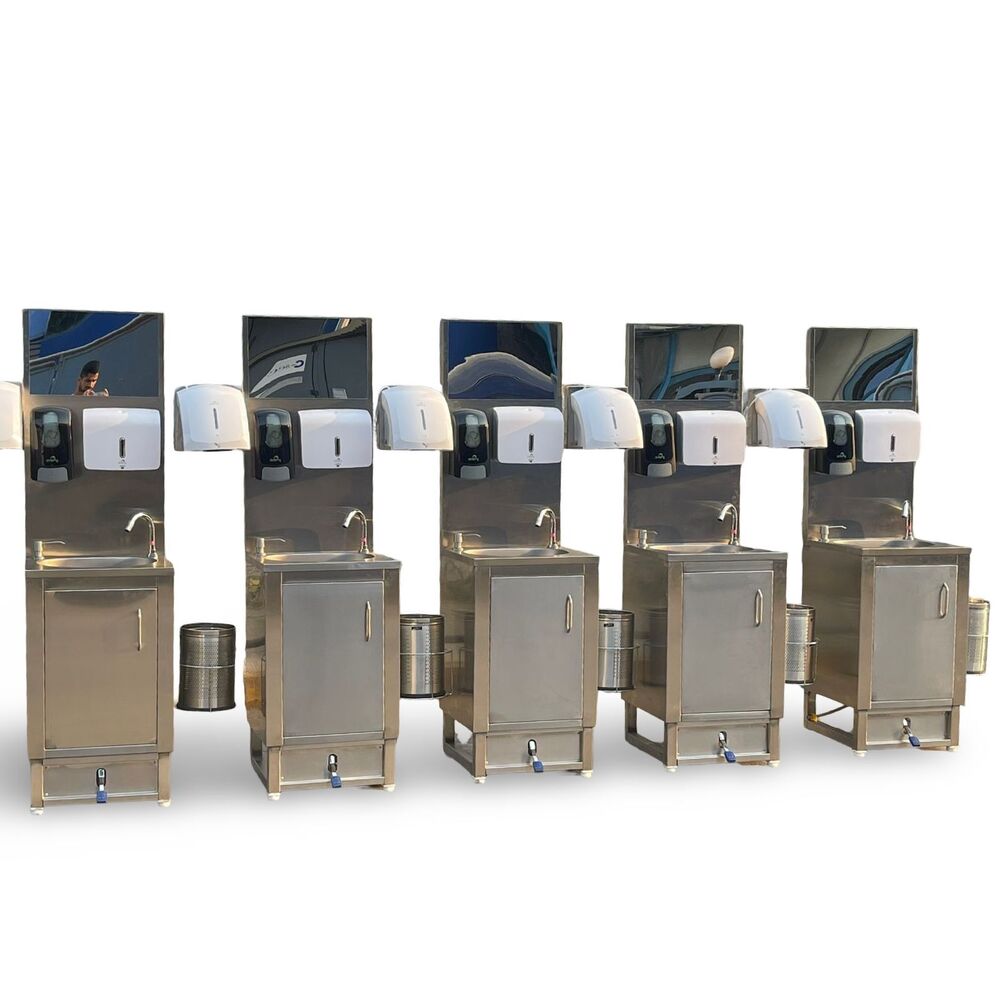 Ss Foot Operated Hand Wash Sink - Color: Silver