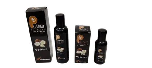 Purebit Herbal Coconut Hair Oil - Color: Transparent