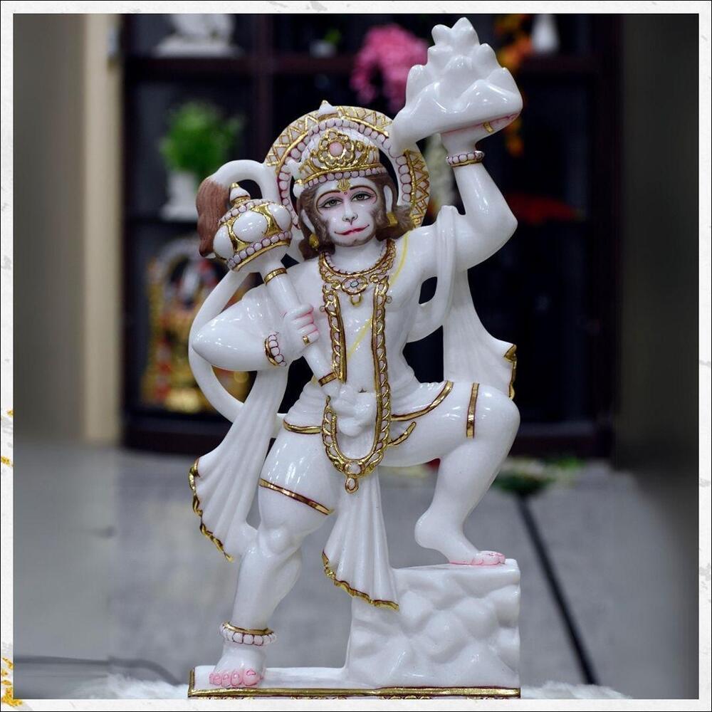 Marble God Hanuman Ji Statue - Color: Various Available