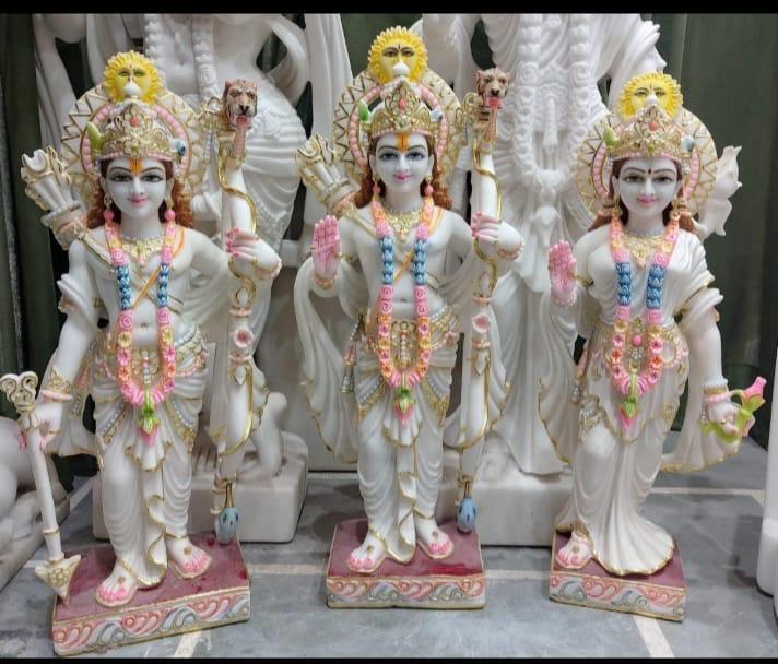सुंदर डिज़ाइन वाला संगमरमर भगवान की मूर्तियाँ