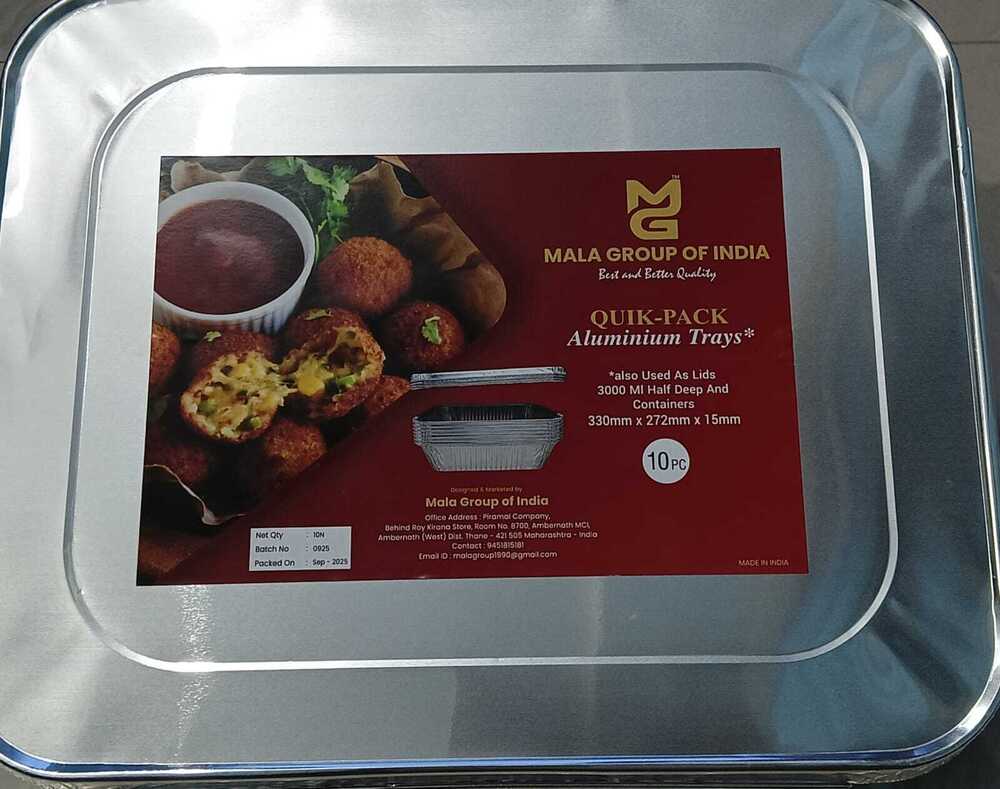 Aluminium Tray - Application: Food Serving