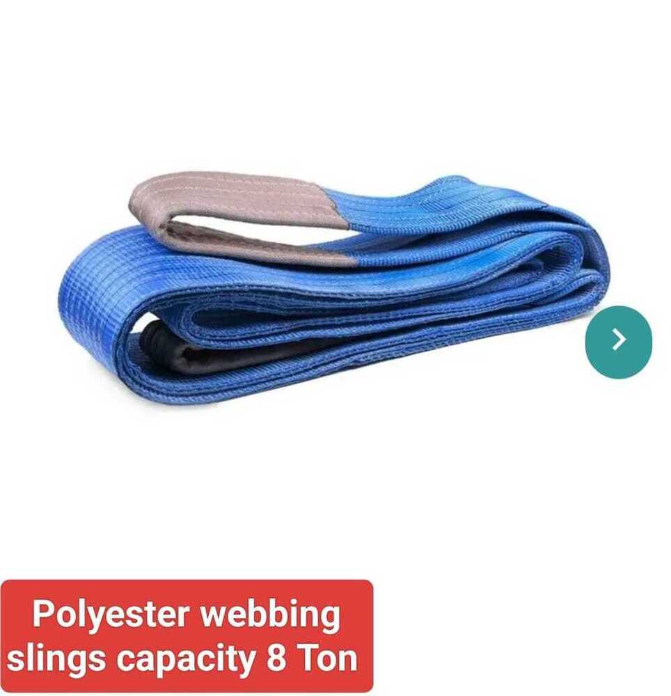 8 Ton Polyester Webbling Slings Length 10 Meter - Color: Blue