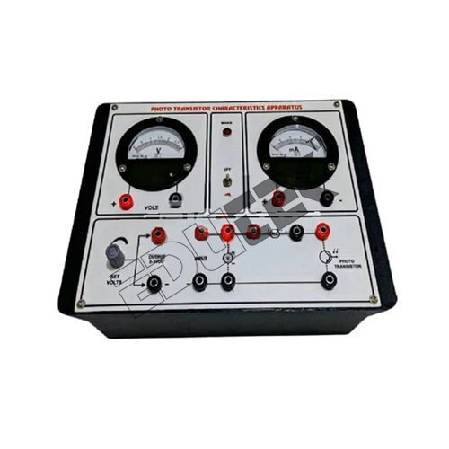 PHOTO TRANSISTOR CHARACTERISTICS APPARATUS WITH BAKELITE PANEL & ROUND METERS