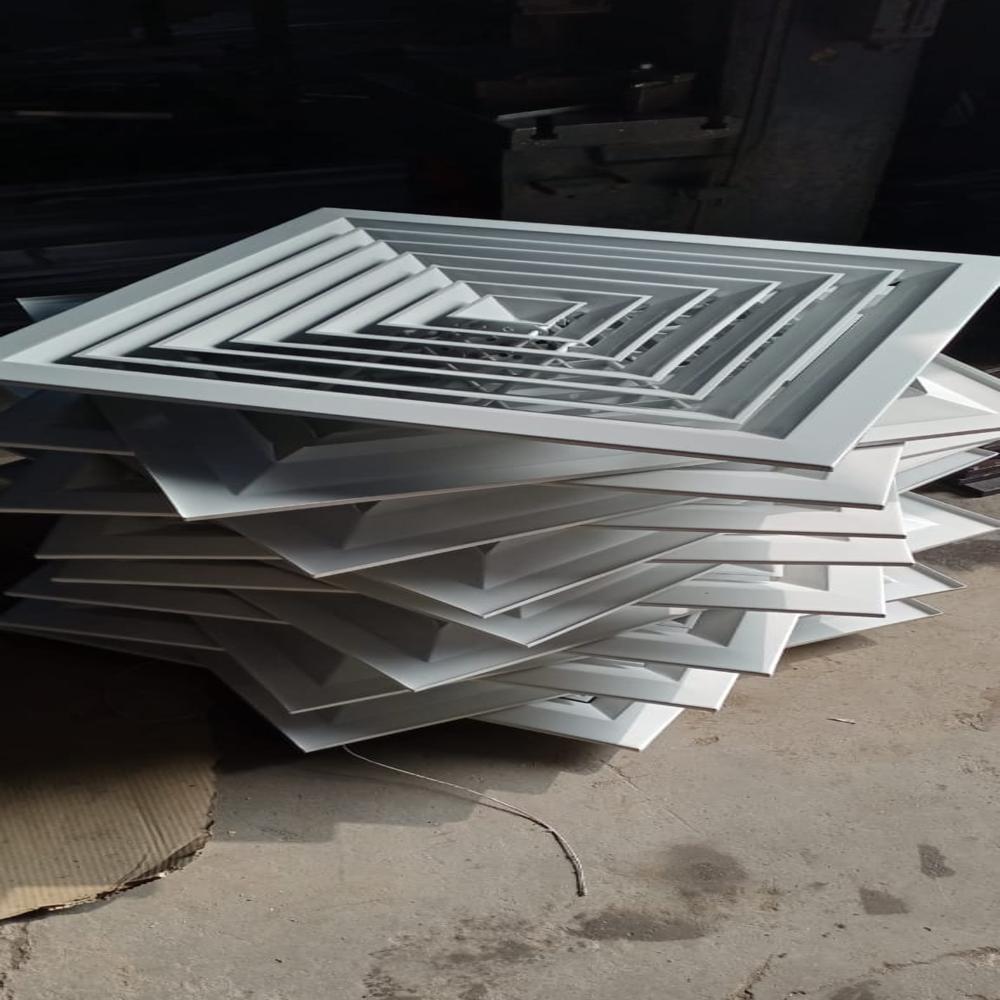 Aluminium Square Diffuser - Color: As Per Demand