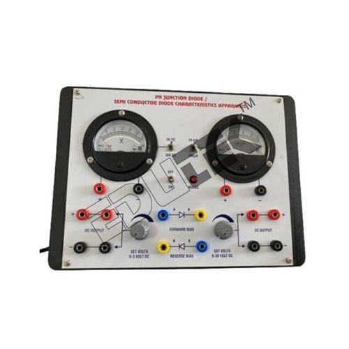 PN JUNCTION DIODE CHARACTERISTICS APPARATUS WITH BAKELITE PANEL & ROUND METERS