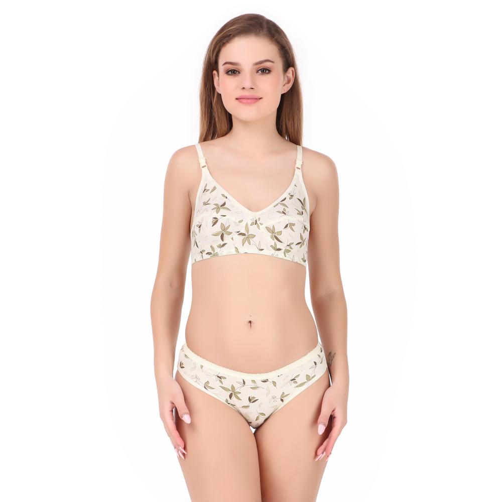 Ladies Printed Bra Panty Set