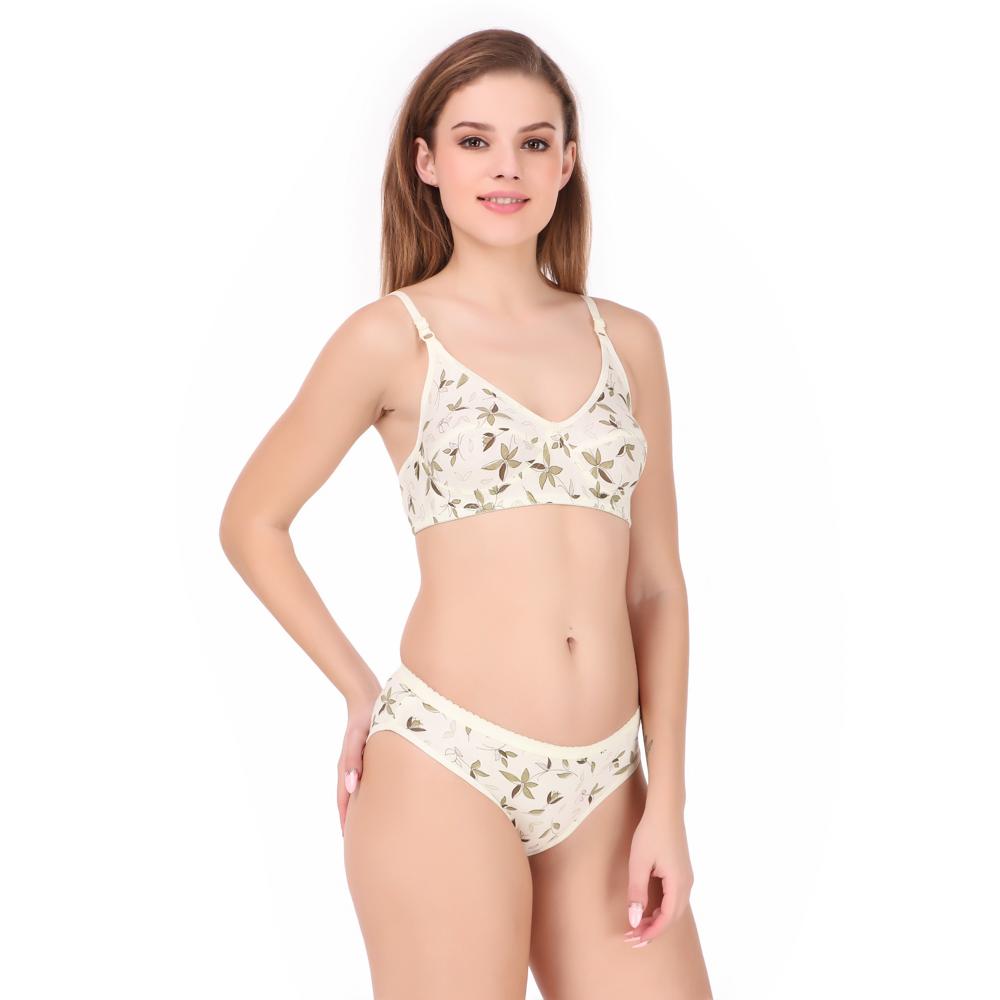 Ladies Printed Bra Panty Set