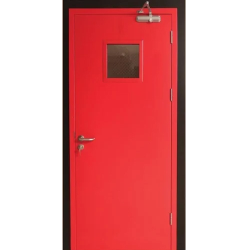 Emergency Single Door With Panic Bar - Design: Smooth
