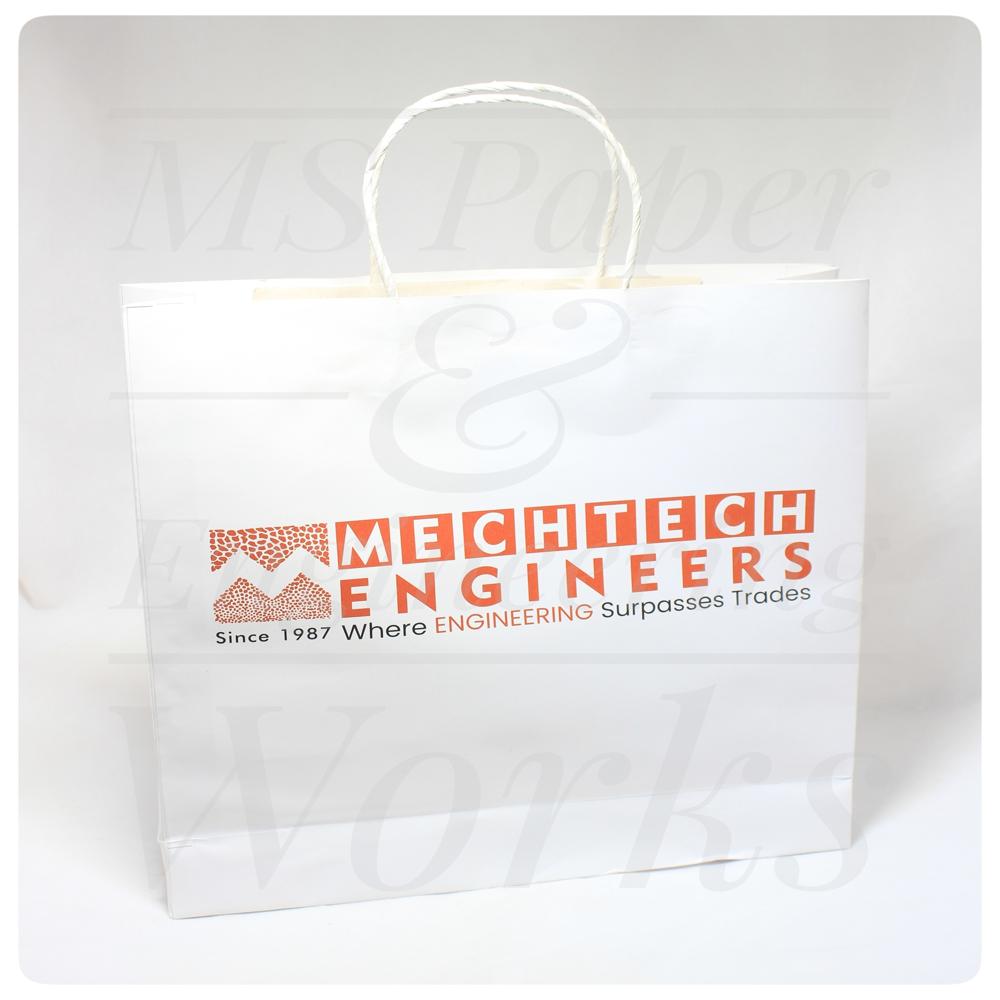 Laminated Paper Bag - Color: White