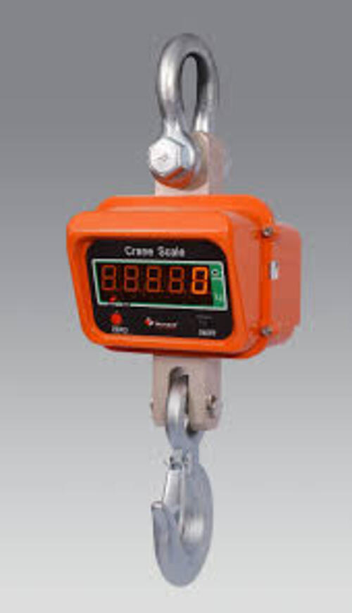 10 Ton Ocs Crane Scale - Stainless Steel & Aluminum-casting Case, 5% Accuracy, Orange Led Monitor Display, 1 Year Warranty