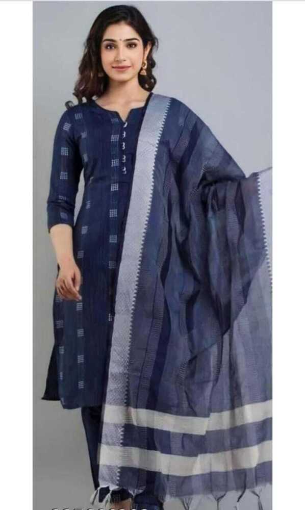 Cotton Kurti Set - Color: Blue