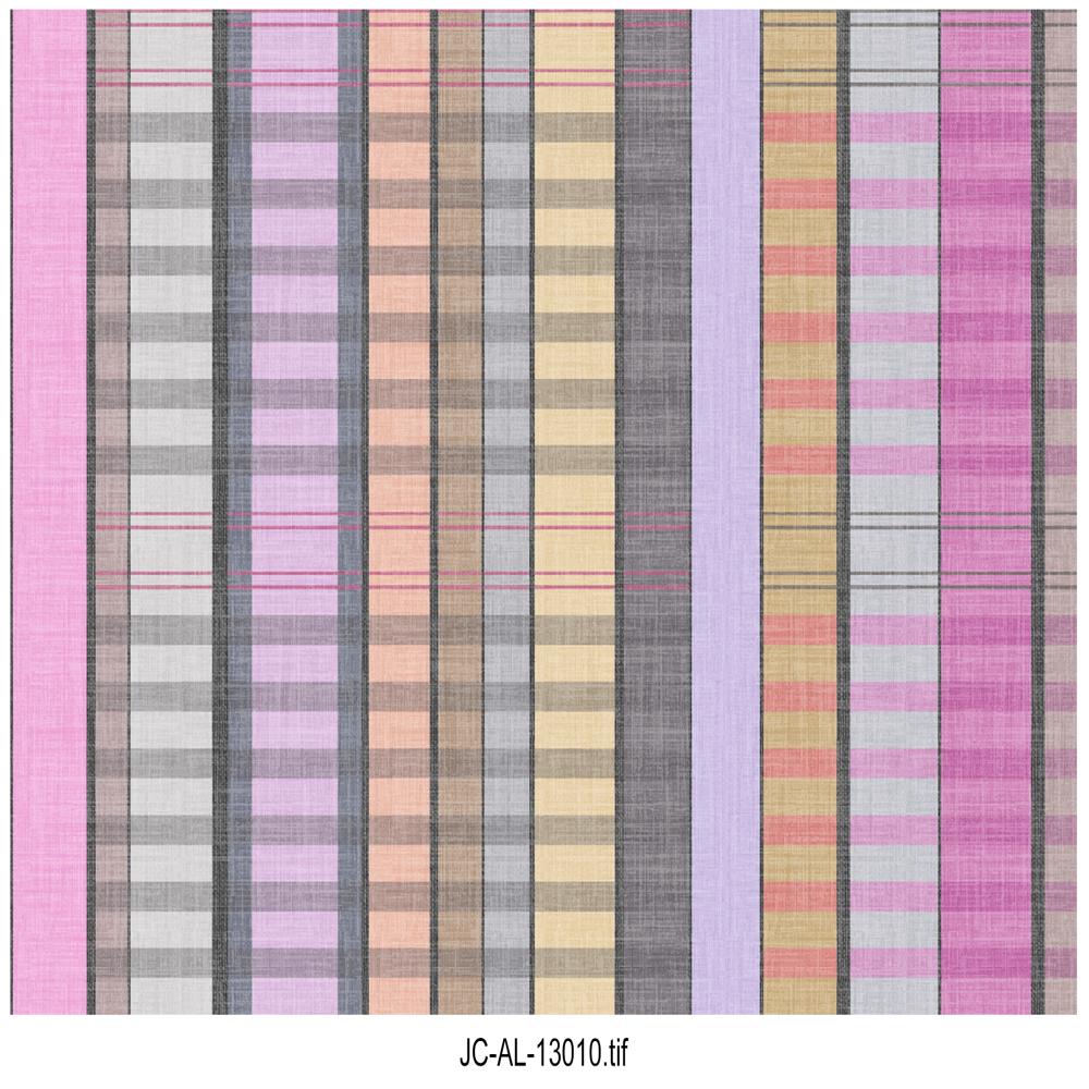 Digital print pink  Checkered Fabric