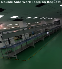 Single Side Work Table 1.8 Mtr (6 feet) | Modular Ergonomic Industrial Workstation