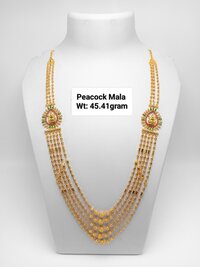 92%  Gold Peacock Mala