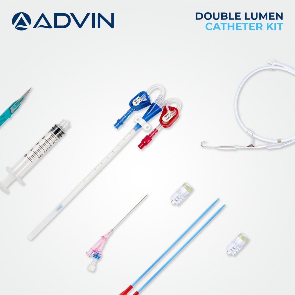 Double Lumen Dialysis Catheter Kit