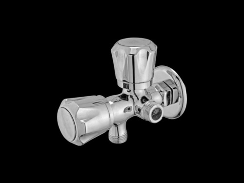 ANGLE COCK 2 IN 1 - Stainless Steel, Oval Shape | Bathroom Connection, Versatile Functionality