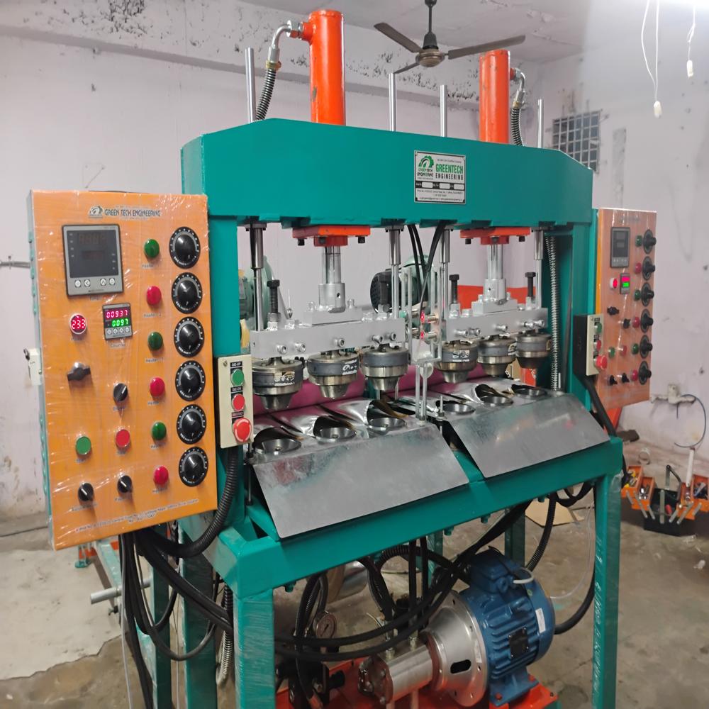 Hydraulic Automatic Dona Thali Making Machine
