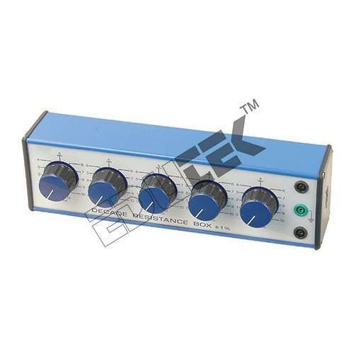 Decade Resistance Box Five Dials of 1 Ohms, 10 Ohms, 100 Ohms, 1000 Ohms, 10000 Ohms