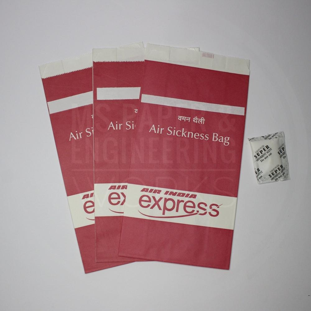 Paper Vomit Bag - Color: White